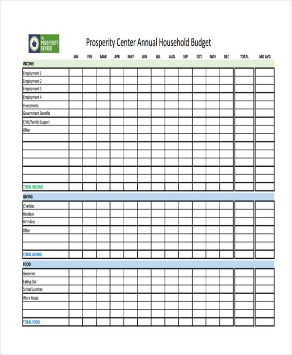 15 Annual Budget Templates Word PDF Excel Free Premium Templates