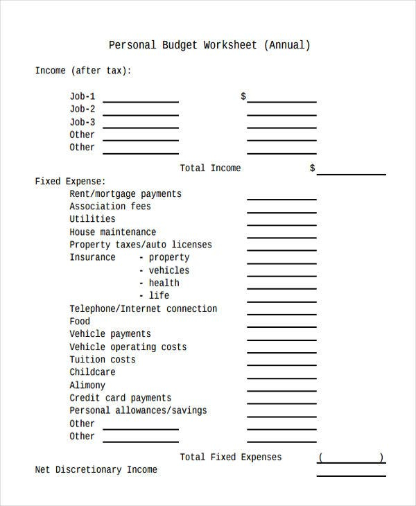 15 Annual Budget Templates Word PDF Excel Free Premium Templates