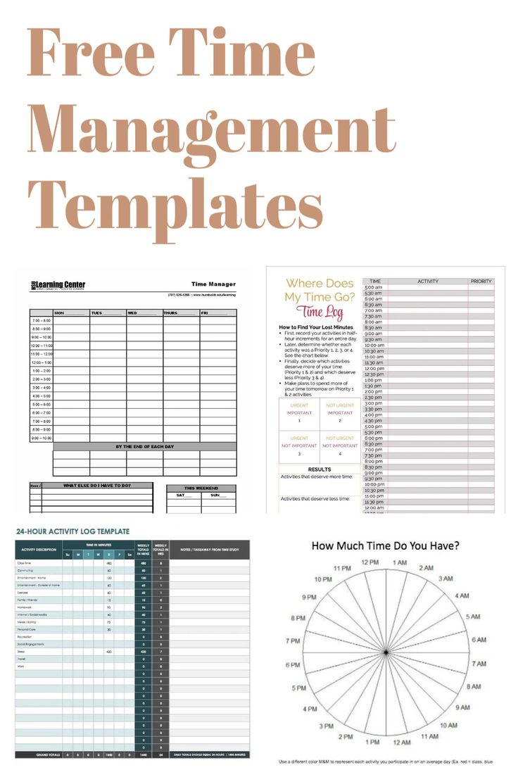 15 Free Time Management Worksheet For Students Adults In 2021 Time 