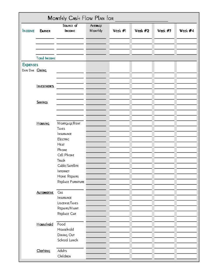 17 Budget Plan Worksheet Worksheeto