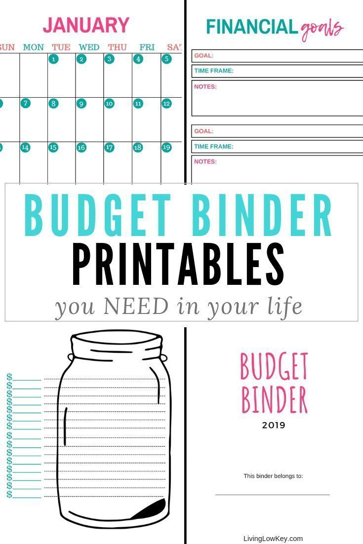 2020 Printable Budget Binder Budget Binder Printables Budget 