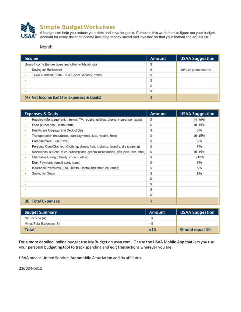 41 Fannie Mae Budget Worksheet Worksheet For Fun