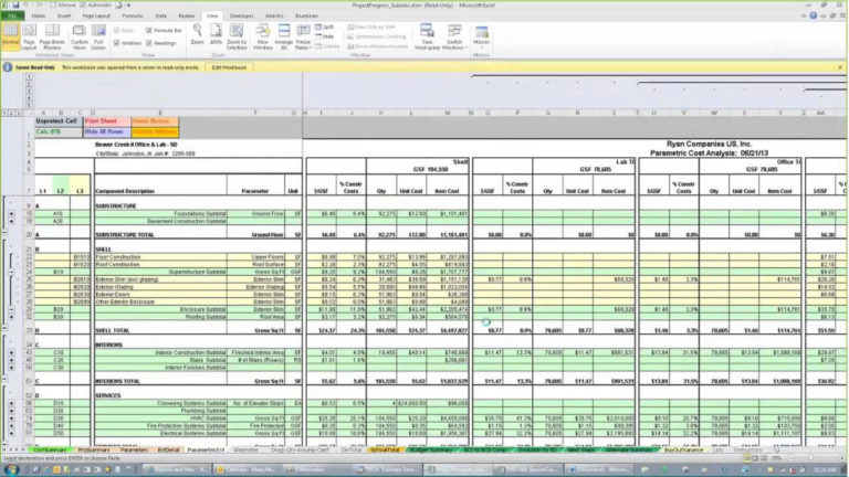 Advanced Excel Spreadsheets Regarding Estimating Spreadsheets T4C4 