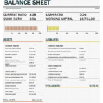 Balance Sheet Spreadsheet Template Db excel