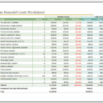 Bathroom Remodel Cost Calculator For Excel Excel Templates