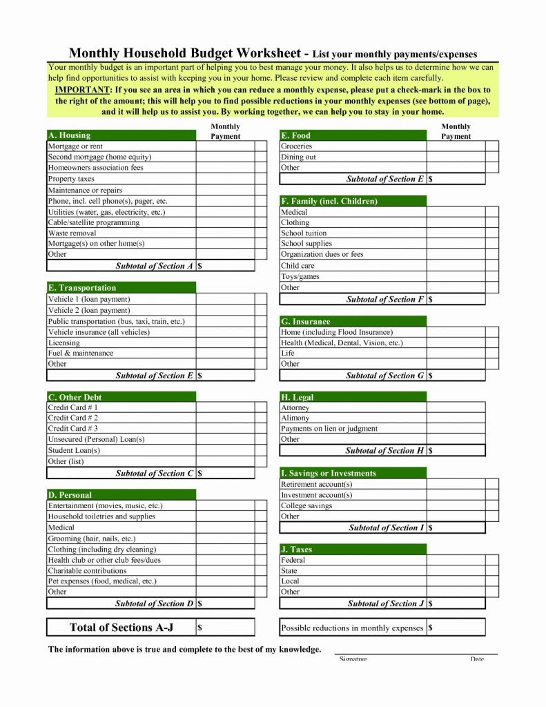 Best Personal Budget Spreadsheet In Home Budget Worksheet Template Best 