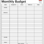 Blank Monthly Budget Worksheet Frugal Fanatic Printable Db excel