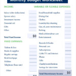 Budget Worksheet Template 7 Free Download For PDF Excel