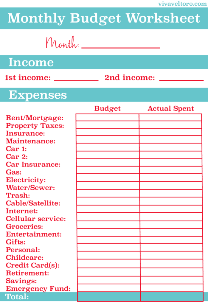 Budgets For Dummies Worksheets Db excel