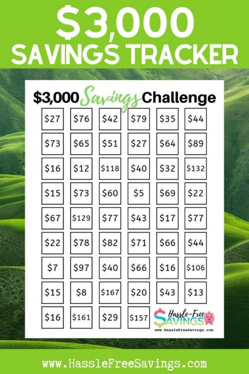 Challenge Yourself To Save 3000 With This FREE Printable Saving