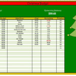 Christmas And Holiday Budget Spreadsheet Etsy