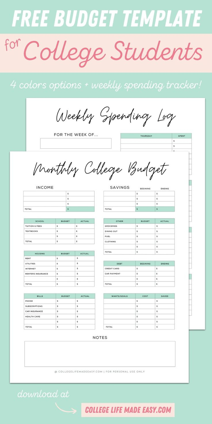 College Life Made Easy Student Advice Blog College Budgeting 