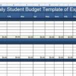 Daily Student Budget Template Of Expense XLS Excel Budget Template