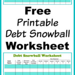 Dave Ramsey Debt Snowball Worksheets Db excel