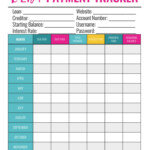 Debt Payoff Tracker Digital Download Debt Payoff Payoff Monthly