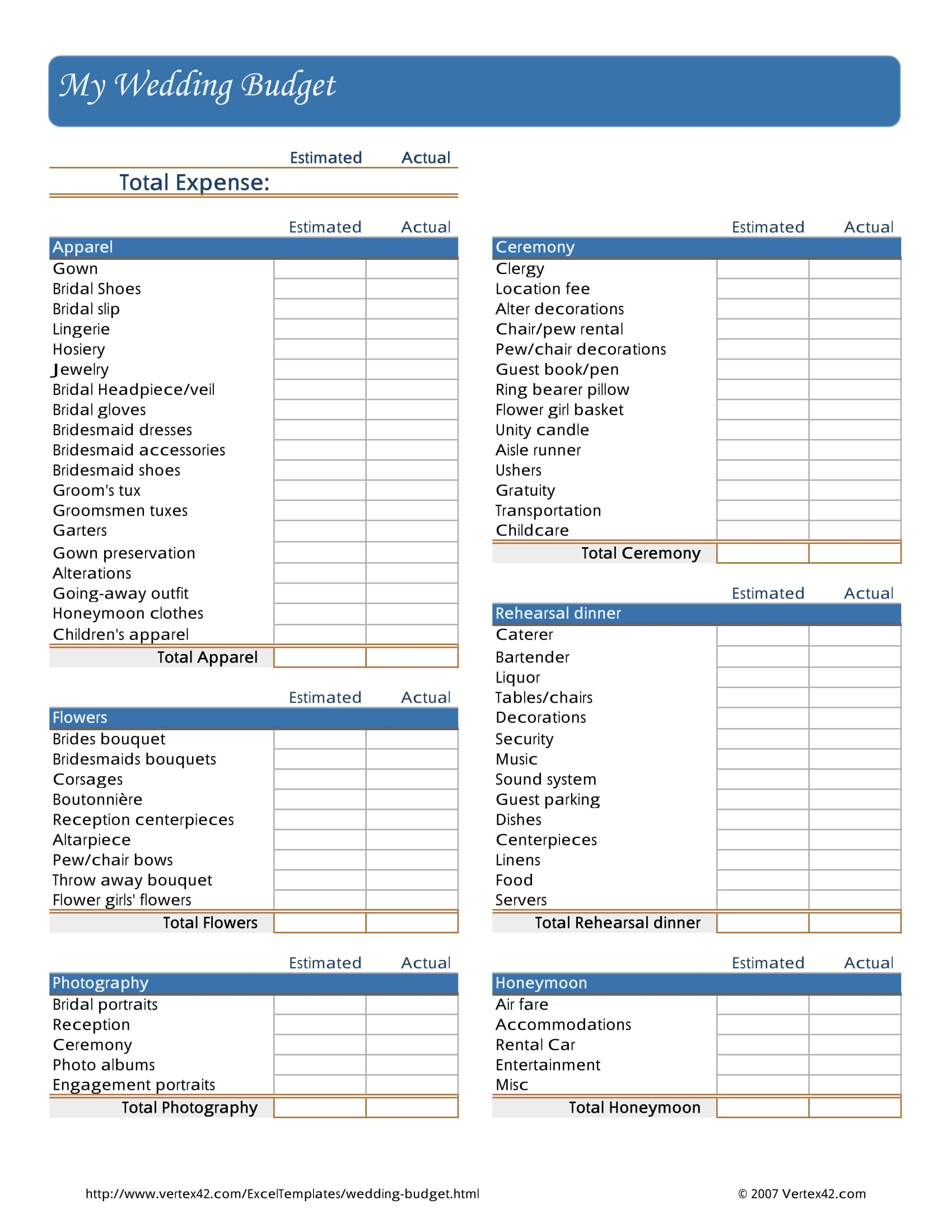 Detailed Wedding Budget Spreadsheet Intended For Wedding Budget 