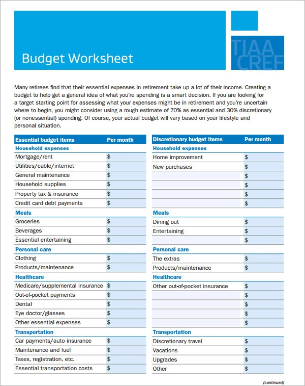 FREE 10 Household Budget Samples In Google Docs Google Sheets 
