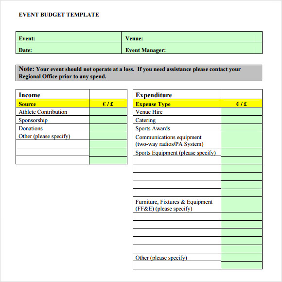 FREE 15 Event Budget Samples In Google Docs Google Sheets Excel 