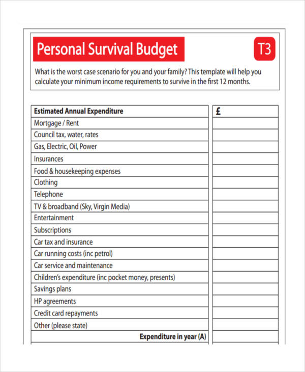 FREE 17 Personal Budget Examples Samples In Google Docs Google 