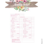 FREE Budget Sheet Template Printable And Editable