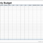 Free Family Budget Spreadsheet Download In Printable Monthly Budget