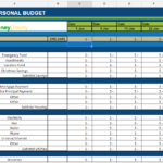 Free Monthly Budget Spreadsheet Money Goody