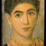 Funerary Portrait Painting Of A Young Woman From The Roman Period