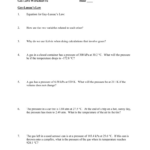 Gas Law Worksheet 2 Db excel