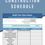 House Construction Schedule For Owner Builders Home Building Tips