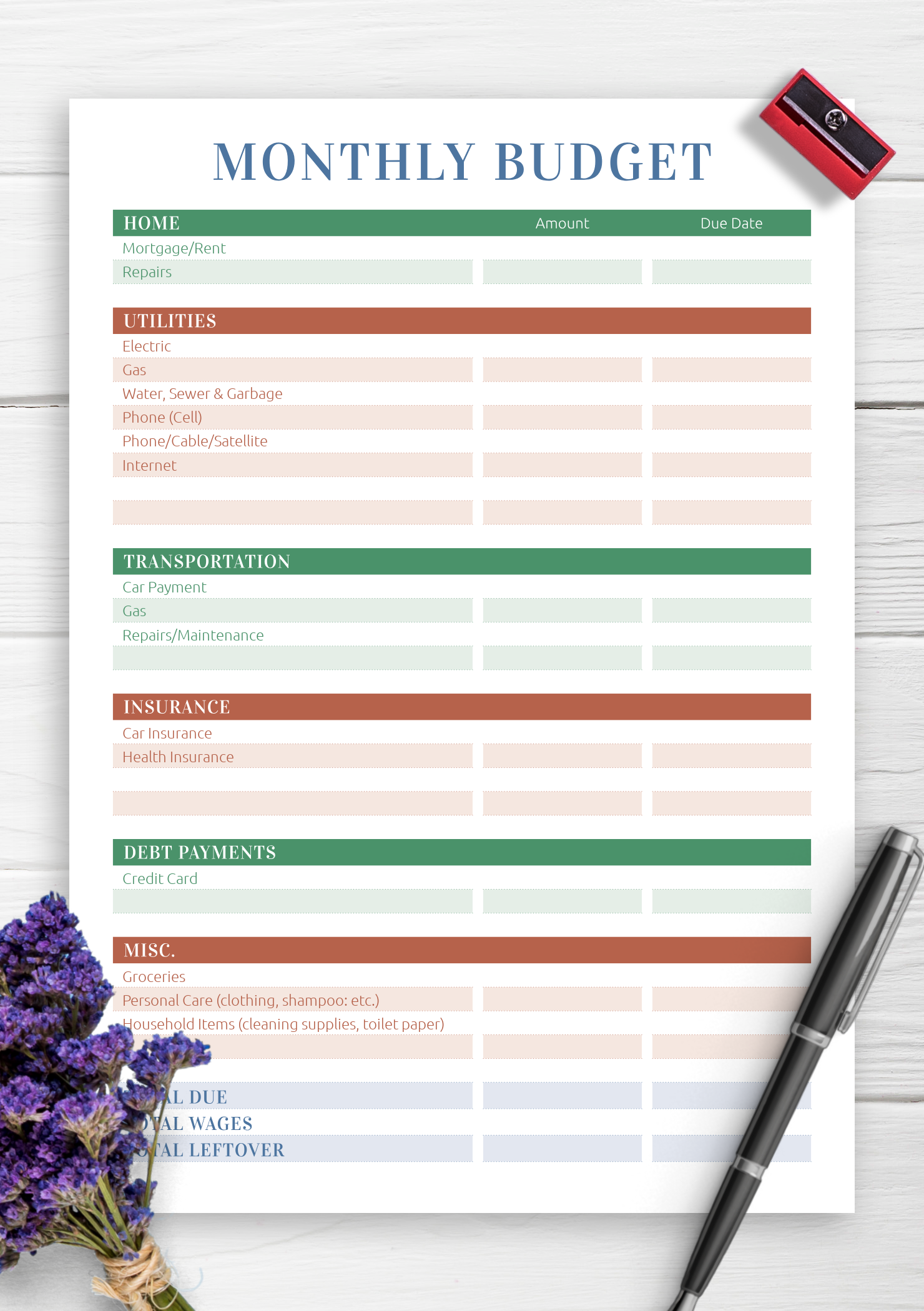 Household Budget Template 12 Free Sample Example Format Free Download 