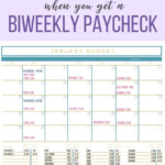 How To Budget BiWeekly Pay Paying Monthly Bills