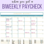 How To Budget Monthly Bills With Biweekly Paychecks Weekly Budget