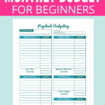 How To Create A Budget For Beginners Budgeting Monthly Budget