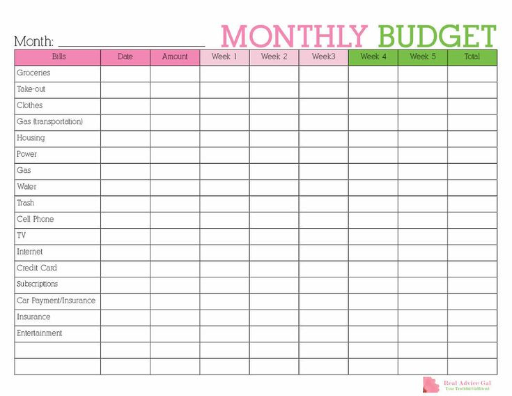 How To Save Money Using A Calendar Free Budget Printables Monthly 