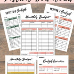 Monthly Budget Templates Budget Printable Zero Based Budget