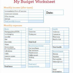 Monthly Budget Worksheet Printable Beautiful Sample Bud Worksheet 12