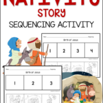 Nativity Story Sequencing Activity PreKinders