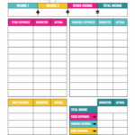 Online Personal Budget Template