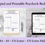 Paycheck Budget Printable PDF Instant Digital Download Etsy Australia