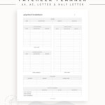Paycheck Budget Template Printable Budget By Paycheck Etsy Budget