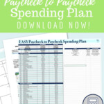 Paycheck Budget Worksheet Excel Worksheets