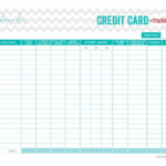 Perfect Free Credit Card Tracking Printable From Get Credit Smart