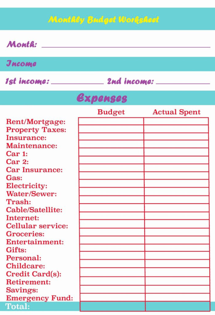 Pin By Freecalendarstore On Free Printable Monthly Budget Planner 