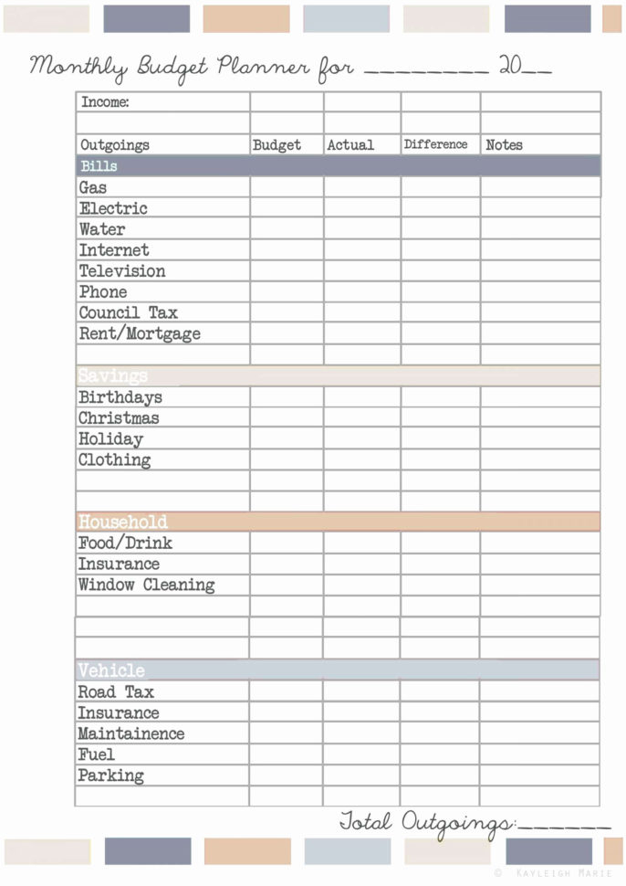 Rental Property Budget Spreadsheet Throughout Budgeting Template For 