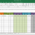 Salary Increase Template Excel Compensation Metrics Calculations In