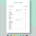 Small Church Budget Template Google Docs Google Sheets Excel Word