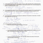 Speed And Velocity Worksheet With Answers Pdf 14 Secrets Db excel