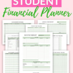 Student Financial Printable Bundle Financial Planner Budget Sheets