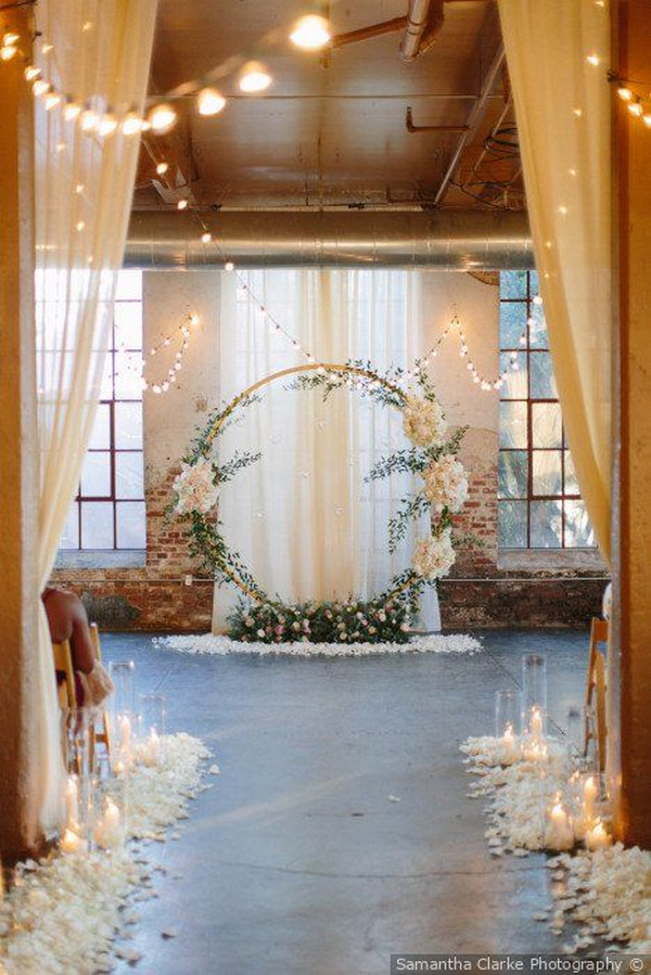 Stunning Wedding Ceremony Ideas With Round Arch EmmaLovesWeddings