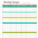 11 Cute Printable Monthly Budget Worksheets Cute And Free Monthly